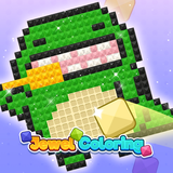 Jewels Coloring Puzzle